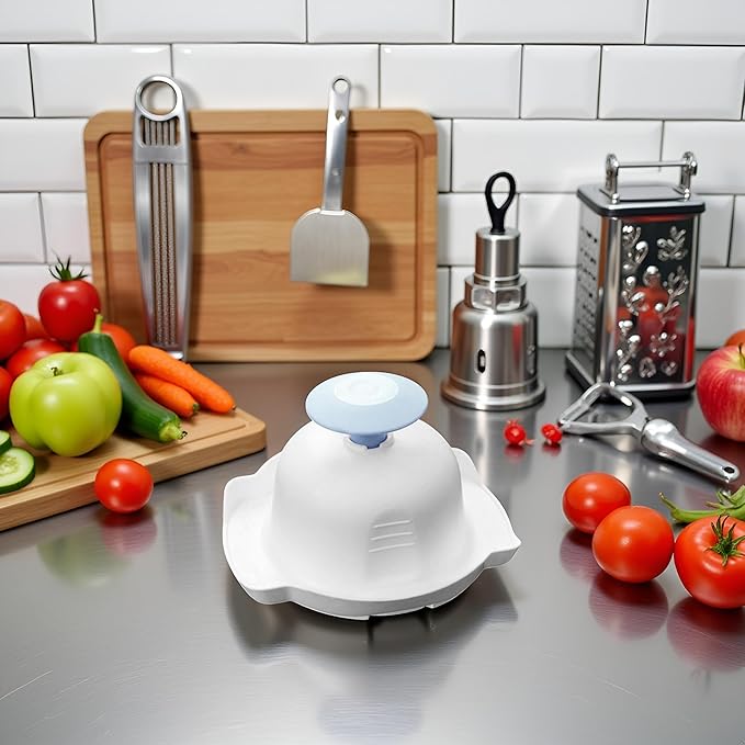 Blue Food Safety Holder for Mandolin Slicer or Grater,Finger Anti-Cut Protectors for Vegetable Grater, Peelers and Slicers,Food Slicer Cutter Finger Guard for Mandoline Slicer Graters Cutting