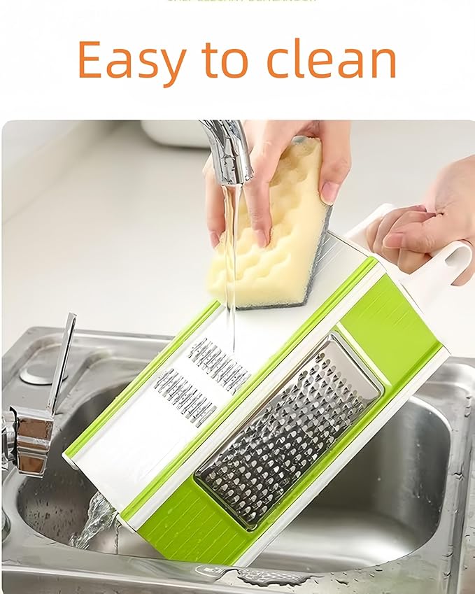 Safe Mandoline Slicer for Kitchen, Vegetable Slicer Multi Blade Potato Chip,Julienne Shredder and peeler Sliced/coarse/fine/flat wire, no Need to Change Blades For Small Job In Kitchen