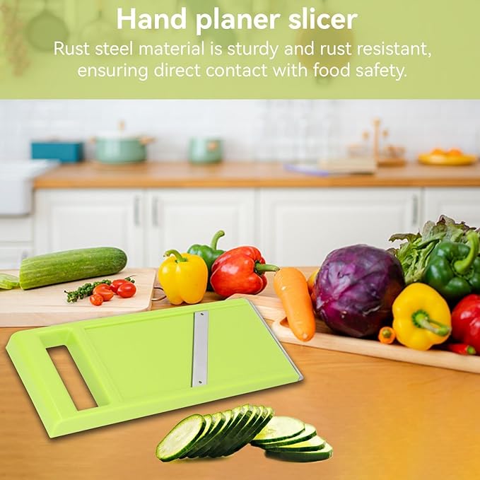 Manual Kitchen Slicer - Handheld Food Slicer for Vegetables, French Fries, Potatoes and Chips