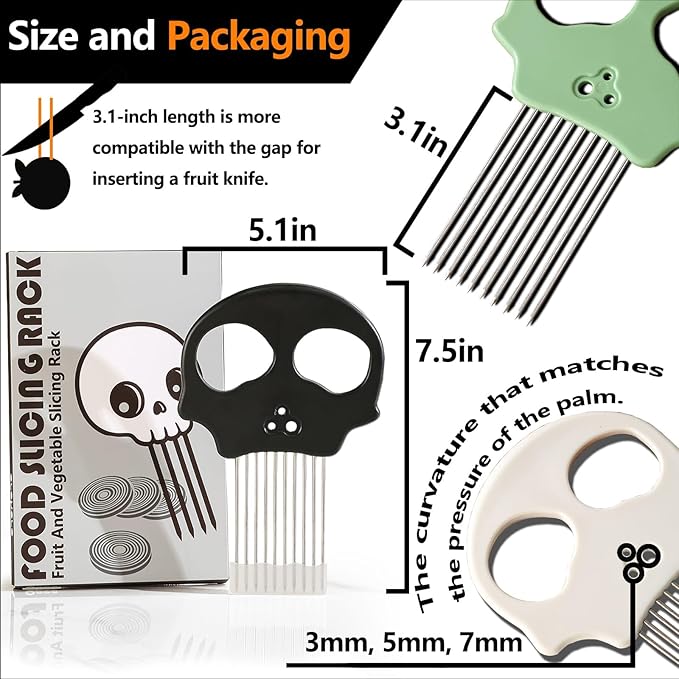 Stainless Steel Onion Cutter & Egg Slicer – Multi-Function Vegetable Cutter and Herb Stripper for Avocados, Tomatoes, and Potatoes (White)