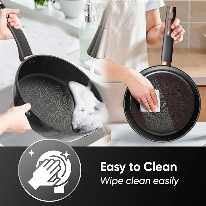 Sunhouse Aluminum Frying Pan (Titanium, 12 Inch)