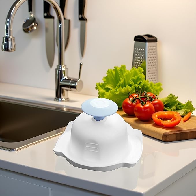 Blue Food Safety Holder for Mandolin Slicer or Grater,Finger Anti-Cut Protectors for Vegetable Grater, Food Slicer Cutter Finger Guard for Mandoline Cutting,Kitchen Utensils and Gadgets