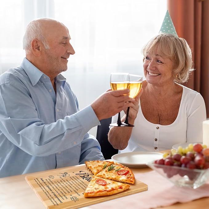 60th Birthday Gifts for Women Men,Back In 1966&Recipe for A Happy Birthday Double sided Cutting Board present for Her Him,60th Bday gift ideas,cool presents for 60 year old woman