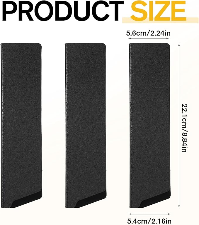 Tucnoeu 3pcs Universal 8.6 x 2.2Inch Knife Cover with Felt Lining, Waterproof Knife Guard,Knives Cover for Kitchen Knives Storage, Travel Protection