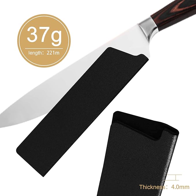 XYJ 3 Pcs ABS Universal Knife Case Cover Sheath Sleeves Edge Guards Set for 8 inch Chef Knife(Knives Not Included)