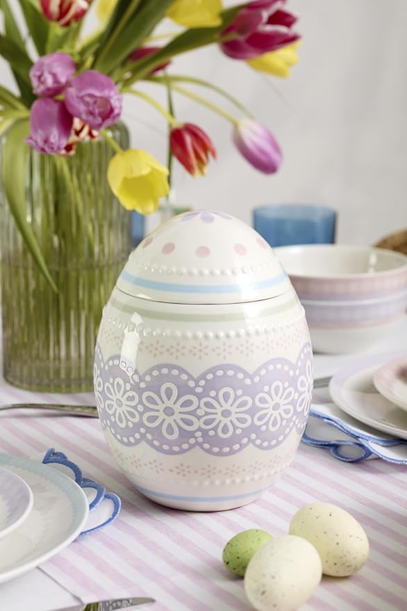 Oneida 898193 Bunny Hop Easter Egg Candy Jar