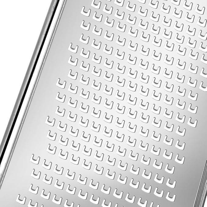 Stainless Steel Lemon Zester Cheese Grater with Comfortable Grip Handle Non Slip Rubber Foot for Chocolate Cheese Fruit Kitchen Tools