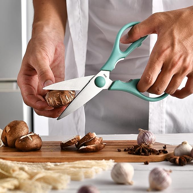 Black Grey Kitchen Shears, Rkqoa Kitchen Scissors Heavy Duty Cooking Scissors, Dishwasher Safe Scissors Kitchen House Essentials Supplies, Stainless Steel Sharp Utility Shears for Chicken etc
