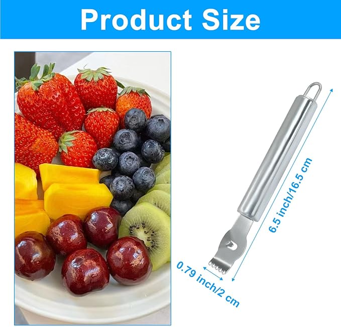 1Pc Lemon Peeler Tool and 1Pc Y Shaped Fruit Peeler, Stainless Steel Lemon Zest Peeler with Channel Knife, Lemon Twist Peeler for Bar Cocktails, Kitchen