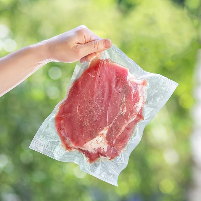 Woanger 200 Count Vacuum Sealer Bags for Food Clear Vacuum Chamber Sealer Bags 3 Mil 12" x 16" Bpa-free Grade Pouches for Food Storage