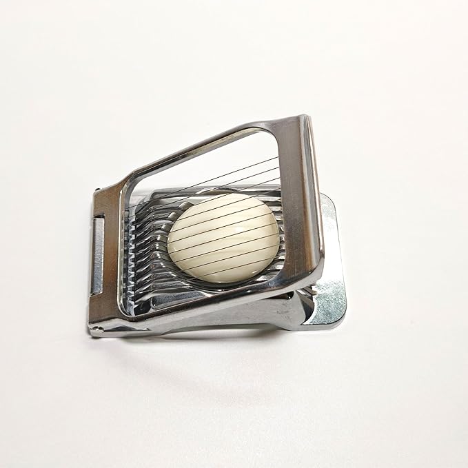 Egg Slicer for Hard Boiled Eggs Egg Cutter Strawberry Slicer Heavy Duty Aluminium Tomato Slicer Stainless Steel Wire Multipurpose Egg Slicer Dicer Fruit slicer for Kitchen and Dining