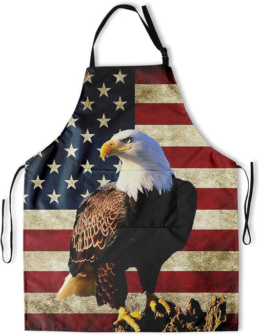 Apron with Pockets Aprons for Women Men Kitchen Chef Apron for Cooking Gardening Server Waitress Painting
