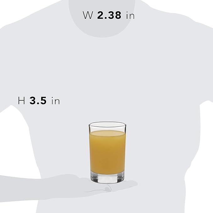 Libbey Heavy Base Juice Glass (Set of 4), 5.5 oz, Clear