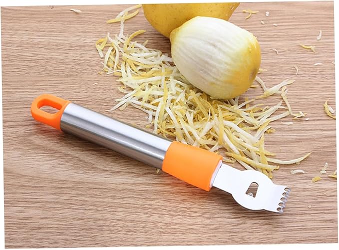 Stainless Steel Lemon Zester/peeler/grater Set Efficient Citrus Tool for Slicing Shaving and Peeling Easy to Clean Must-have for Every Chef (random)
