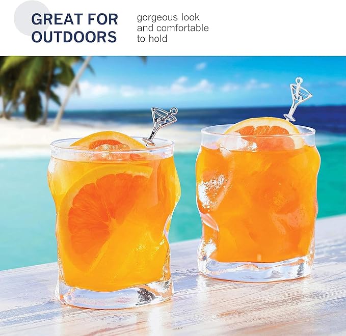 Bormioli Rocco Sorgente 14.25 Double Old Fashioned Glass, Set of 6