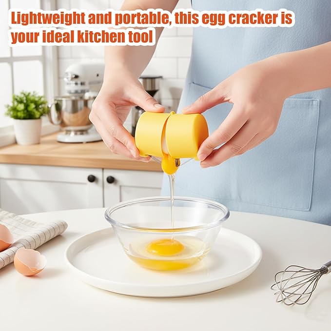 4-Piece Set of Egg Cracker, Hard Boiled Egg Peeler, Egg Shell Opener, for Easy Cracking and Peeling, Compact Design for Kitchen Use