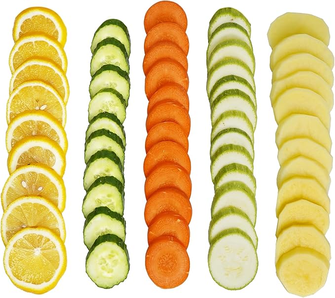 Safer Mandoline Slicer For Kitchen, Potato Slicer for Chips, Vegetable & Food Cutter, Thickness Adjustable 0.1-8 mm, Kitchen Faster Slice Artifact (Only Slicer)