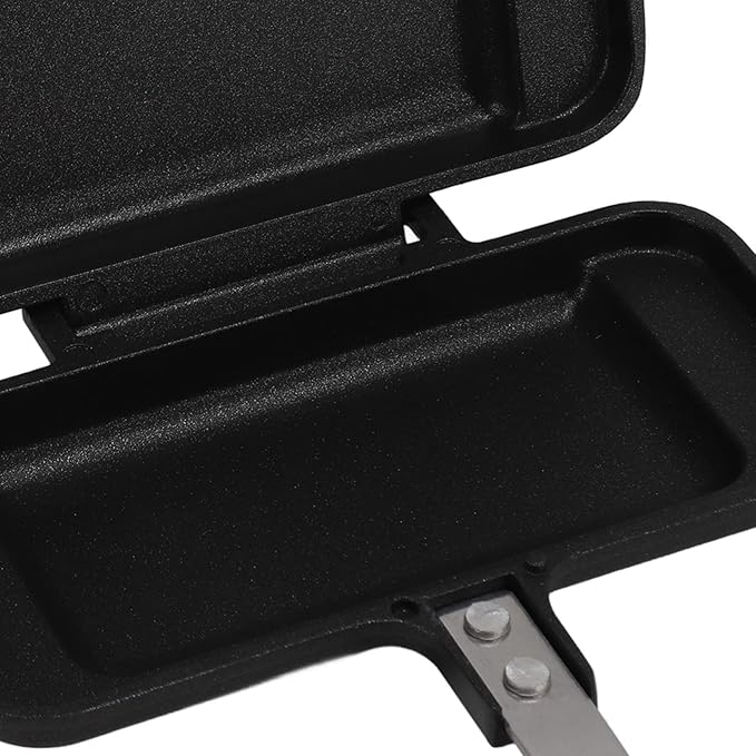Waffle Maker Pan Nonstick Stovetop Aluminum Alloy Waffle Pan for Family Breakfast - Quick 5 - Minute Cooking, Easy Clean, Portable for Home and Camping (Style 1)
