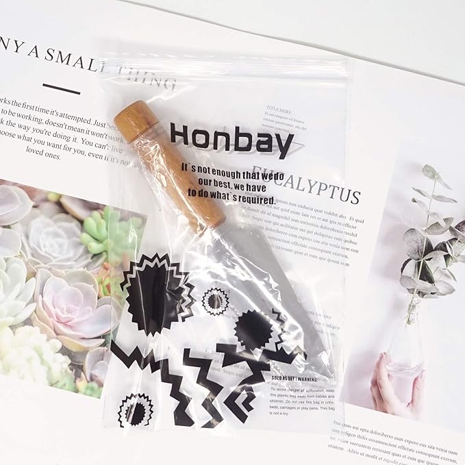 Honbay Sharp Multifunctional Stainless Steel Wooden Handle Knife Fruits Peeler Vegetables Knife Fish Scales Scraper Bottle Opener