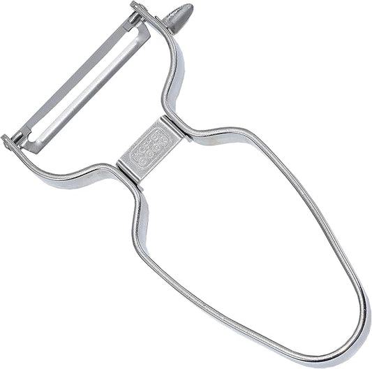 Y Vegetable Peeler - Heavy Duty, Ultra Sharp Carbon Steel Swiss Blade, Ergonomic Stainless Steel Handle - Color Coded Kitchen Tools by The Kosher Cook
