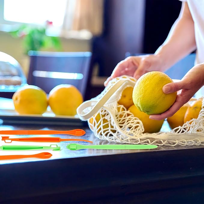 10pcs Orange Peeler Set, Plastic Orange Peeler Opener Citrus Skin Peelers with Long Handle Slicer Lemon Peel Remover Cutter Fruit Skin Peeler Kitchen Accessory Kitchen Gadget (Grass Green & Orange)
