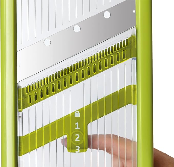 Joseph Joseph Multi-Grip Mandoline with Precision Food Grip, One Size, Green/White