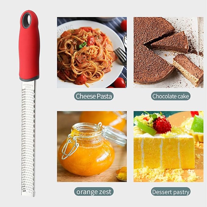 Cheese Grater,Cheese Grader Lemon Zester for Potato - Food Grater and Shredder, Block Cheese Grater with Protective Cover for Parmesan Cheese