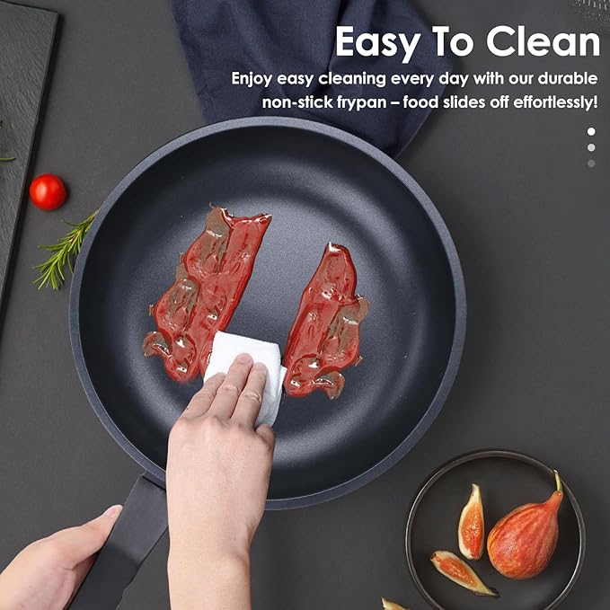 Legacy Culinaryware Nonstick Frying Pan Skillet,8 Inch Frying Pan Skillet,Egg pans,Omelette Pan,PFOA Free,Kitchen Pots Induction Pot
