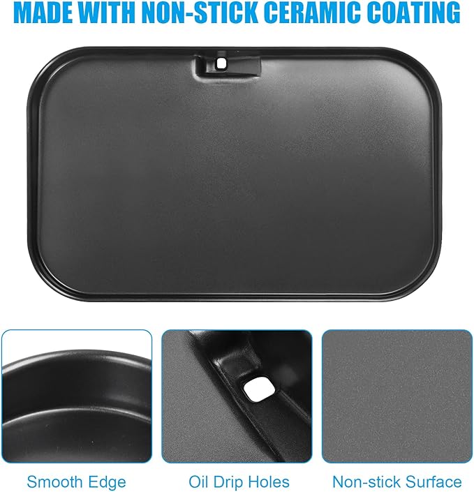 Grill Griddle Plate for Ninja Woodfire OG951 OG850 OG952 Grill Accessories, XSKGRIDLXL Non-Stick Flat Top Griddle Pan for Ninja Woodfire OG800 OG900 Series