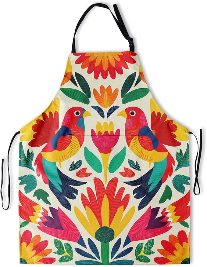 Apron with Pockets Aprons for Women Men Kitchen Chef Apron for Cooking Gardening Server Waitress Painting