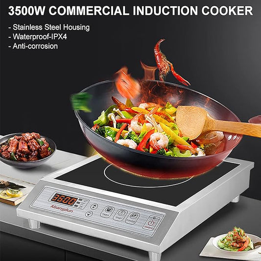 Commercial Induction Cooktop Lower Power Even Heating Hot Plate 3500W /220V Single-phase Abangdun