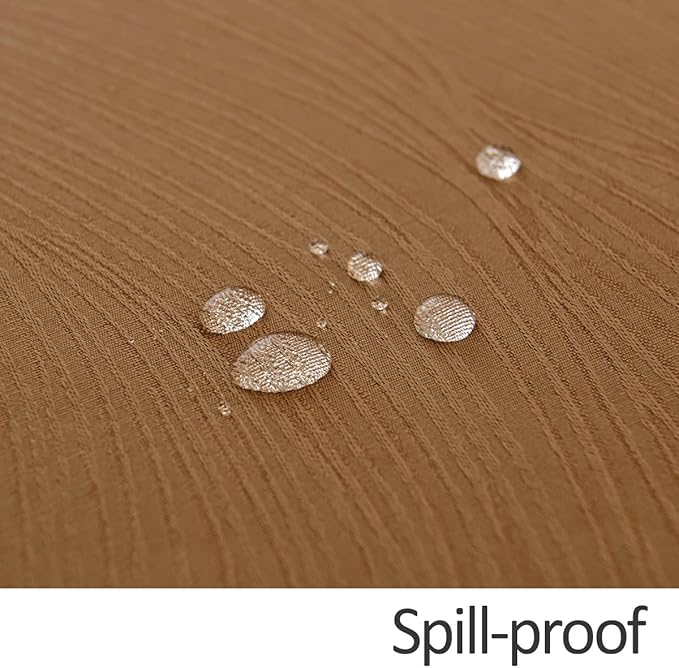 maxmill Harvest Jacquard Tablecloth Swirl Design Water Resistance Antiwrinkle Heavy Weight Soft Table Cloth for Fall Harvest Thanksgiving Parties Event Holiday Dinner Square 52 x 52 Inch, Fall Leaf