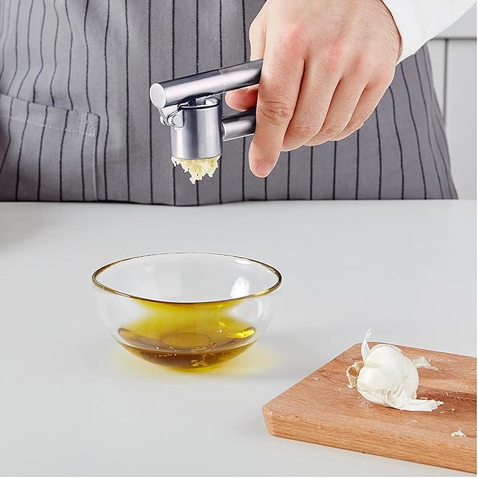 Ikea KONCIS Garlic Press, Stainless Steel, Pack of 1