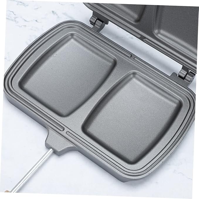 Non Stick Sandwich Frying Pan Double Sided Frying Pan Stovetop Press Breakfast Sandwich Maker Cooking Utensils