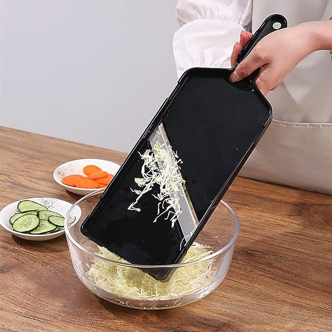 Generic Cabbage Slicer,Large Cabbage SlicerFluffy Shop Finish,for Ultra-Thin Julienne in Time,Adjustable Mandoline Food Slicer for Kitchen Wide with Safety Holder (Big), Yeuiba06