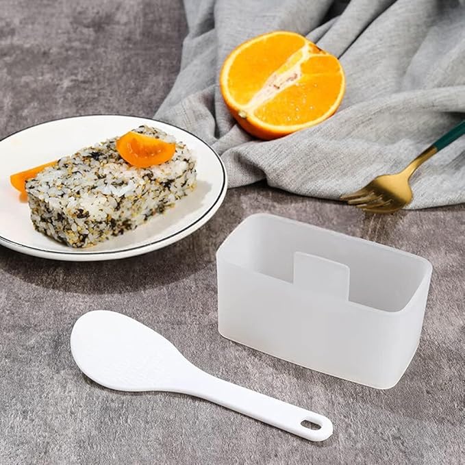 Onigiri Mold, 2 Pack Rice Mold Musubi Maker Kit & 1 Pack White Rice Paddle, Musubi Maker Press for Japanese Home DIY Kid Lunch Bento
