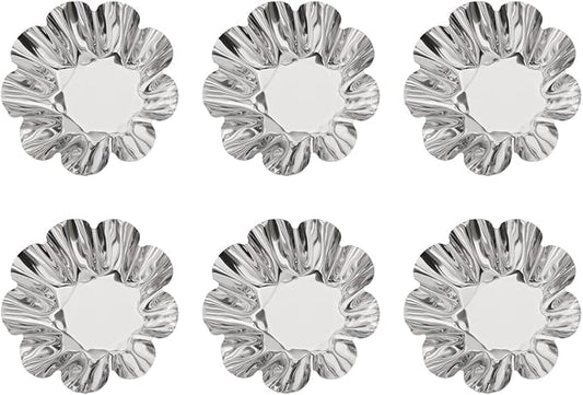 6Pcs Stainless Steel Nonstick Tart Pan for Fruit Tart, Egg Tart, and Cupcake, Easy to Clean and Remove, DIY Baking Accessories