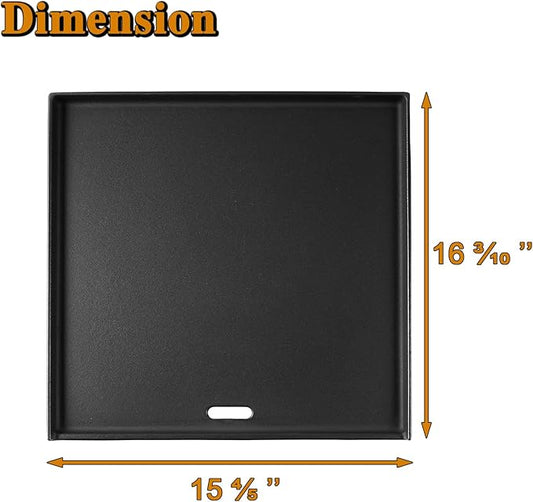 7672 Crafted Griddle Grill Replacement Parts for Weber Genesis Crafted Flat Top Griddle 2022+ EX-325S E-325S SX-325S Genesis II 300 400 Spirit 200 300 Series Smokefire EX4 EX6 Cast Iron Grill Plate