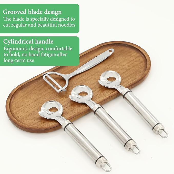 Cactus Peeler Tool 4 PCS, Multifunctional Cactus Peeling Knife Tool, Ergonomic Design, Easy to Clean, Suitable for Cooking Cactus Noodles in the Kitchen