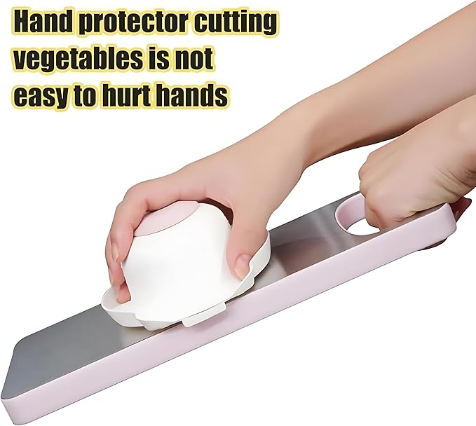 Onion Slicer Holder, Cut Resistant Finger Guard for Slicer and Vegetable Grater, Universal Protector Anti Cut Holder for Kitchen Tools, Graters and Food Prep Accessories