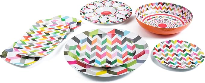 French Bull 11.75" Serving Bowl - Melamine Dinnerware - Salad, Mixing, Pasta (Ziggy)