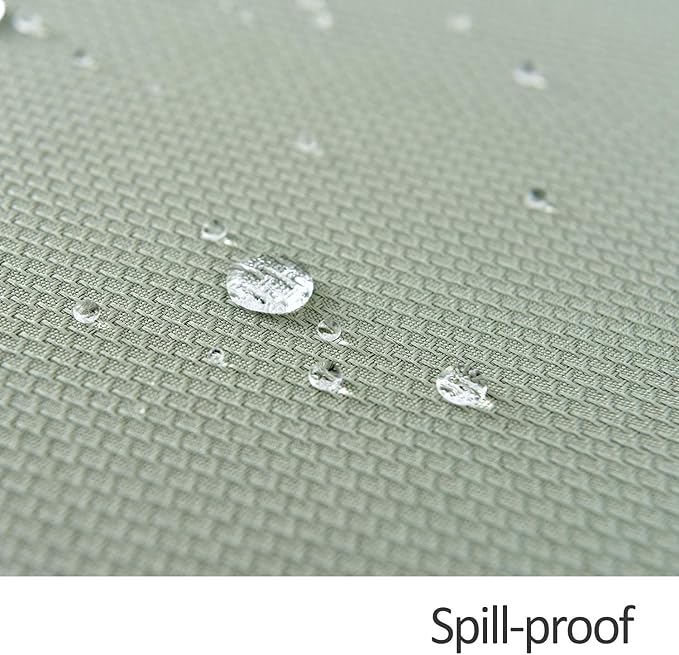 maxmill Round Textured Tablecloth Spill-Proof Wrinkle Free Soft Jacquard Table Cloth for Circular Table Cover, for Dining Room Buffet Banquet Parties Holiday Dinner, 70 Inch, Sage Green