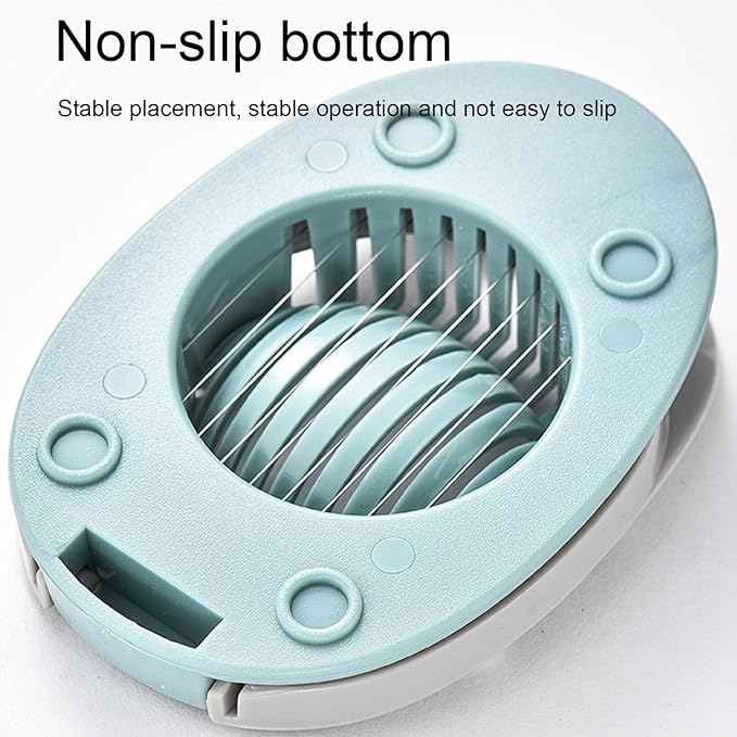 Egg Slicer for Boiled Eggs, Heavy Duty Egg Cutter with Stainless Steel Wire for Hard Boiled Eggs Kitchen Helper