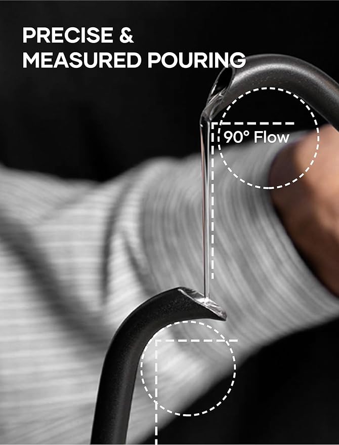 INTASTING Electric Kettle, Gooseneck Electric Kettle, ±1℉ Temperature Control, Stainless Steel Inner, Quick Heating, for Pour Over Coffee, Brew Tea, Boil Hot Water, 1500W/0.9L Dark Gray