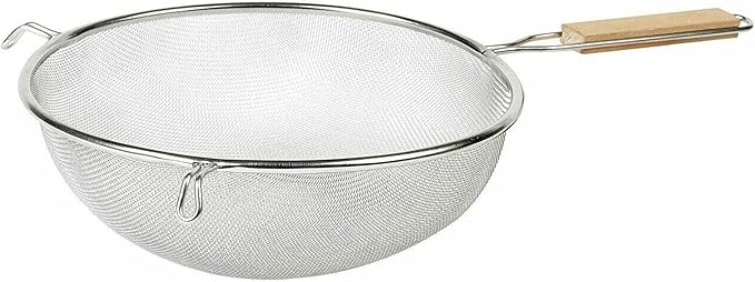 Imusa IMU-71193 6" Stainless Steel Strainer With Wood Handle 6"/16CM