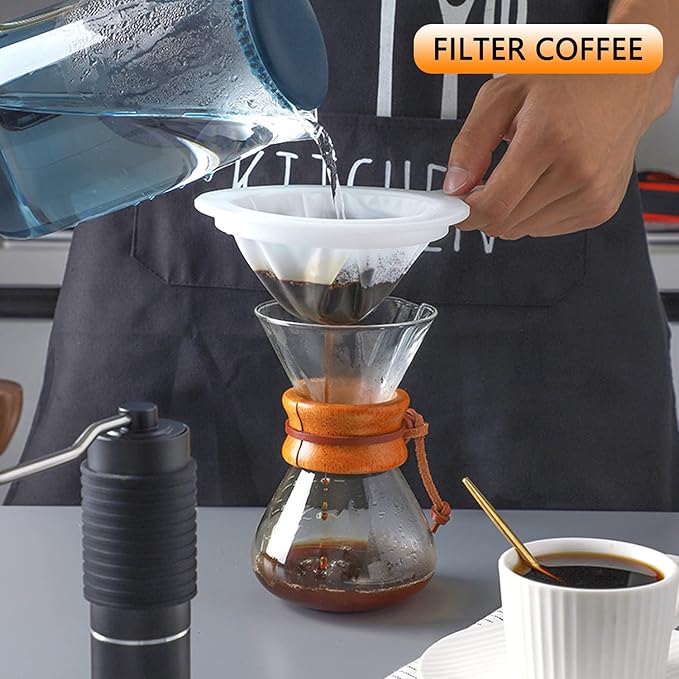 Kitchen Ultra-Fine Nylon Mesh Strainer 5.51 Inch, Plastic Sieve Fine Mesh with Handle Kitchen Tool For Soy Milk, Coffee, Milk, Yogurt, Juice,Tea Leaf Filter, Honey, Wine (200 mesh)