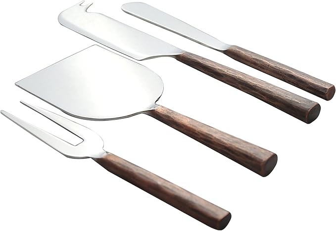 INOX artisans Copper Antique Sundundance Design Cheese Aceessories 4 Pcs. Set