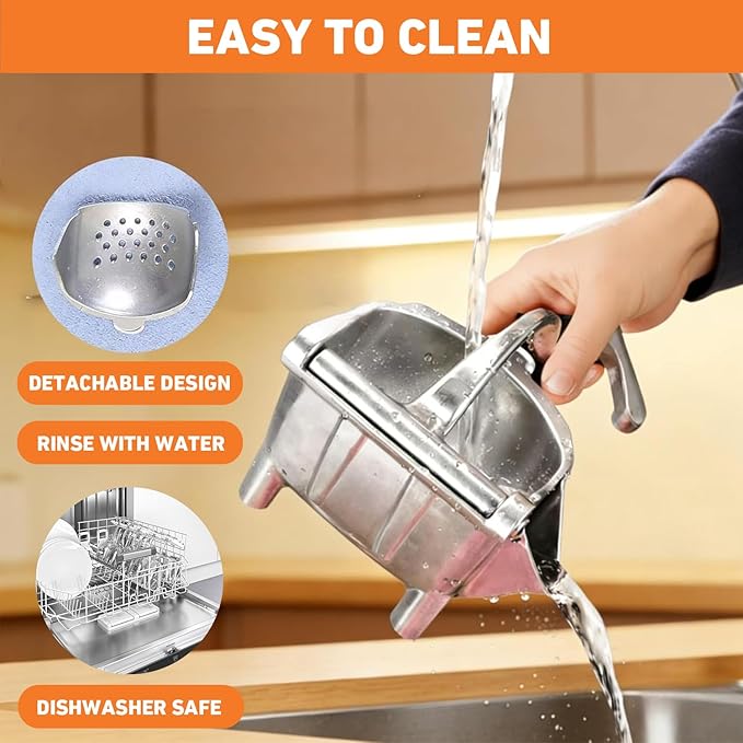 Fruit Juice Squeezer, 2026 New Upgraded Hand Juicer Squeezer Lemon Juicer Manual Hand Press with Ergonomic Grip, Easy to Use and Clean for Orange Citrus Pomegranate Lime Grapefruit(2PCS)