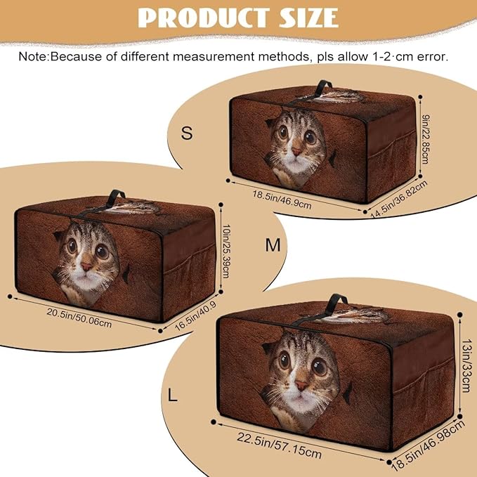 Doojoayie Cat Toaster Cover 6 Slice Universal Fit Small Appliance Covers with Top Handle Design Kitchen Decoration Gift for Mother, Wife, or Anyone Who Loves to Cook
