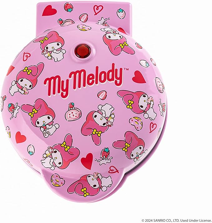 Uncanny Brands Hello Kitty My Melody Mini Waffle Maker - Cook With Your Favorite Bunny Character